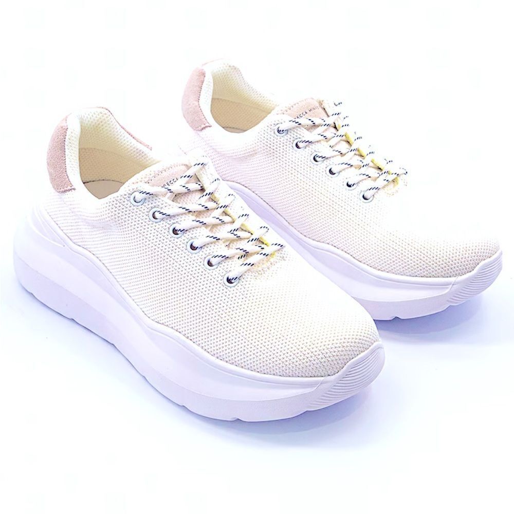 NWT Rebecca Minkoff Kelly White Women Lace Up Leather Plain Casual Shoes Sz 8